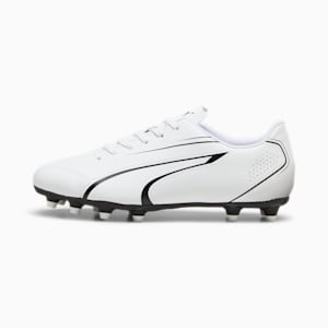 VITORIA FG/AG Men's Football Boots, PUMA White-PUMA Black, extralarge-IND