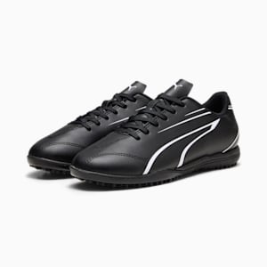 キッズ ヴィトーリア TT サッカー トレーニングシューズ 17-24.5cm, PUMA Black-PUMA White, extralarge-JPN