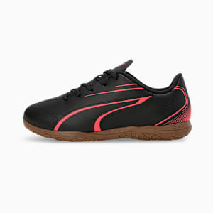 VITORIA IT Youth Indoor Court Shoes, PUMA Black-Fire Orchid, extralarge-IND