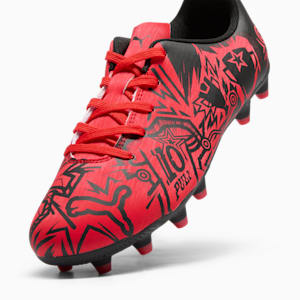 PUMA x CHRISTIAN PULISIC TACTO II Firm Ground/Artificial Ground Kids' Soccer Cleats, PUMA Red-PUMA Black, extralarge