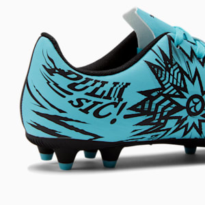 PUMA x CHRISTIAN PULISIC TACTO II Firm Ground/Artificial Ground Kids' Soccer Cleats, Hero Blue-PUMA Black, extralarge