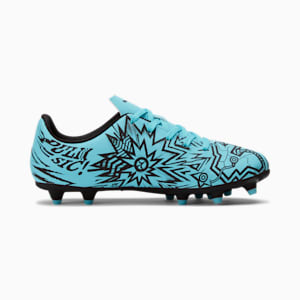 PUMA x CHRISTIAN PULISIC TACTO II Firm Ground/Artificial Ground Kids' Soccer Cleats, Hero Blue-PUMA Black, extralarge