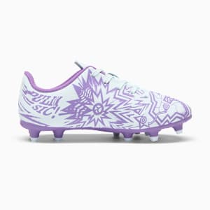 PUMA x CHRISTIAN PULISIC TACTO II FG/AG Big Kids' Soccer Cleats, Dewdrop-Ultraviolet, extralarge