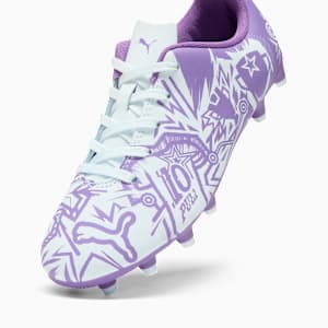 PUMA x CHRISTIAN PULISIC TACTO II FG/AG Big Kids' Soccer Cleats, Dewdrop-Ultraviolet, extralarge