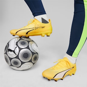 ULTRA ULTIMATE FG/AG Women's Football Boots, Yellow Blaze-PUMA White-PUMA Black, extralarge-IND