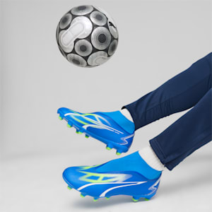 ULTRA MATCH+ LL FG/AG Men's Football Shoes, Ultra Blue-PUMA White-Pro Green, extralarge-IND