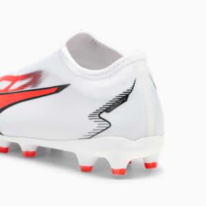 ULTRA MATCH LL FG/AG Youth Football Boots, PUMA White-PUMA Black-Fire Orchid, extralarge-GBR