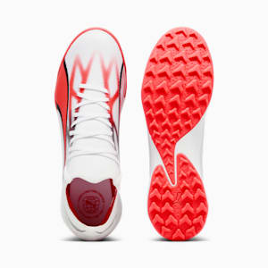Tacos de fútbol ULTRA MATCH TT para hombre, PUMA White-PUMA Black-Fire Orchid, extralarge