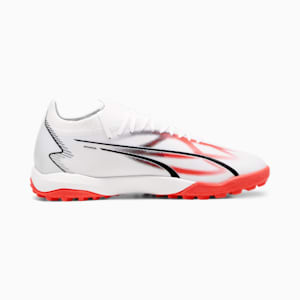 Tacos de fútbol ULTRA MATCH TT para hombre, PUMA White-PUMA Black-Fire Orchid, extralarge