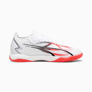 ULTRA MATCH IT Men's Soccer Cleats, PUMA White-PUMA Black-Fire Orchid, extralarge