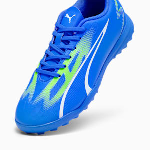 ULTRA PLAY TT Youth Football Boots, Ultra Blue-PUMA White-Pro Green, extralarge-GBR