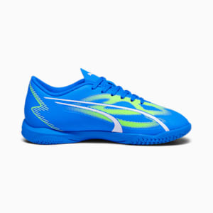 ULTRA PLAY IT Youth Football Boots, Ultra Blue-PUMA White-Pro Green, extralarge-IND