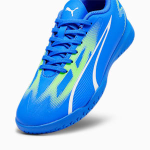 ULTRA PLAY IT Youth Football Boots, Ultra Blue-PUMA White-Pro Green, extralarge-GBR