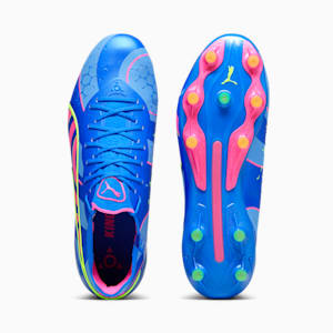 KING ULTIMATE ENERGY FG/AG Football Boots, Ultra Blue-Luminous Pink-Luminous Blue, extralarge-GBR