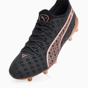 KING ULTIMATE RUDAGON FG/AG Football Boots, PUMA Black-PUMA White-PUMA Gold, extralarge-GBR