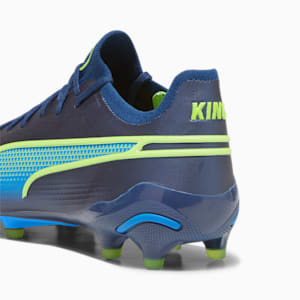 King Ultimate FG/AG Unisex Football Boots, Persian Blue-Pro Green-Ultra Blue, extralarge-IND
