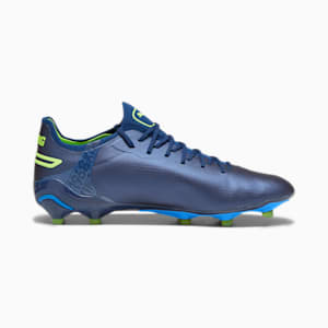 King Ultimate FG/AG Unisex Football Boots, Persian Blue-Pro Green-Ultra Blue, extralarge-IND