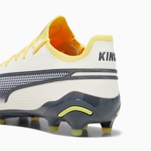 King Ultimate FG/AG Unisex Football Boots, Alpine Snow-Asphalt-Yellow Blaze, extralarge-IND