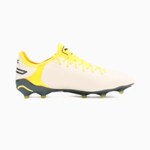 メンズ プーマ キング アルティメット FG/AG サッカー スパイク, Alpine Snow-Asphalt-Yellow Blaze, extralarge-JPN