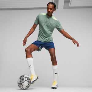 メンズ プーマ キング アルティメット FG/AG サッカー スパイク, Alpine Snow-Asphalt-Yellow Blaze, extralarge-JPN