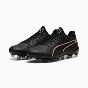 Tacos de fútbol KING ULTIMATE FG/AG, PUMA Black-Copper Rose, extralarge