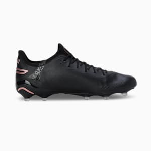 King Ultimate FG/AG Unisex Football Boots, PUMA Black-Copper Rose, extralarge-IND