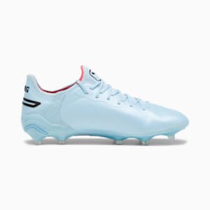 KING ULTIMATE FG/AG Women's Football Boots, Silver Sky-PUMA Black-Fire Orchid, extralarge-IND