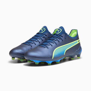 KING ULTIMATE FG/AG Women's Football Boots, Persian Blue-Pro Green-Ultra Blue, extralarge-GBR
