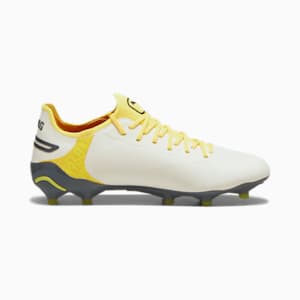 KING ULTIMATE Firm Ground/Artificial Ground Women's Soccer Cleats, Alpine Snow-Asphalt-Yellow Blaze, extralarge