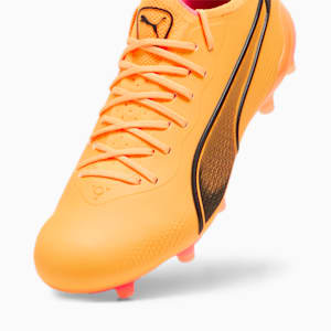 KING ULTIMATE FG/AG Women's Football Boots, Sun Stream-PUMA Black-Sunset Glow, extralarge-IND
