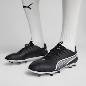 Tacos de fútbol KING PRO FG/AG, PUMA Black-PUMA White, extralarge