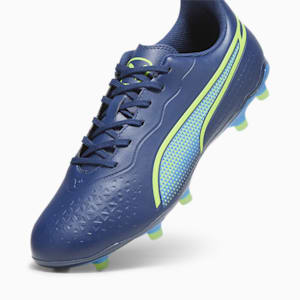 KING MATCH FG/AG Football Boots, Persian Blue-Pro Green-Ultra Blue, extralarge-GBR