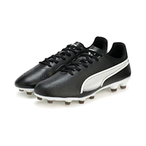 メンズ プーマ キング マッチ HG サッカー スパイク, PUMA Black-PUMA White, extralarge-JPN