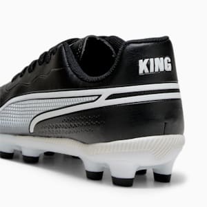 キッズ プーマ キング マッチ HG + MID サッカー スパイク 20-24.5cm, PUMA Black-PUMA White-Fire Orchid, extralarge-JPN