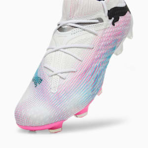 FUTURE 7 ULTIMATE FG/AG Men's Soccer Cleats, PUMA White-PUMA Black-Poison Pink, extralarge