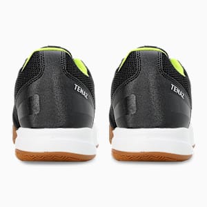 Ad-Court Unisex Indoor Sport Shoes, PUMA Black-Limepunch-PUMA Silver