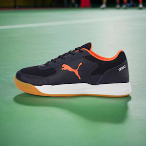Ad-Court Indoor Sports Shoes, PUMA Navy-PUMA White-Cayenne Pepper, extralarge-IND