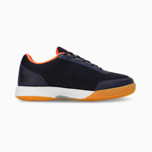 Ad-Court Unisex Indoor Sports Shoes, PUMA Navy-PUMA White-Cayenne Pepper, extralarge-IND