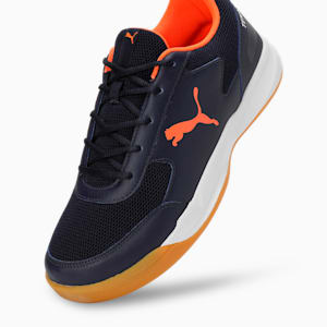 Ad-Court Indoor Sports Shoes, PUMA Navy-PUMA White-Cayenne Pepper, extralarge-IND