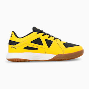 Deuce Unisex Indoor Sport Shoes, PUMA Black-Spectra Yellow-PUMA White