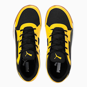 Deuce Unisex Indoor Sport Shoes, PUMA Black-Spectra Yellow-PUMA White