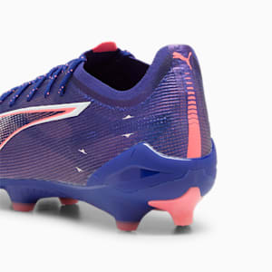 ULTRA 5 ULTIMATE Firm Ground Men's Soccer Cleats, Lapis Lazuli-PUMA White-Sunset Glow, extralarge