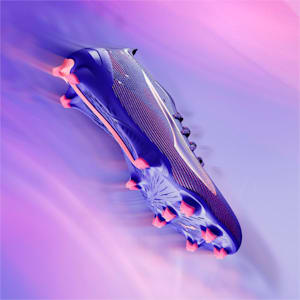 Chaussures de soccer à crampons pour terrain dur ULTRA 5 ULTIMATE Homme, Lapis Lazuli-PUMA White-Sunset Glow, extralarge