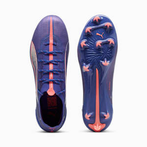 Chaussures de soccer à crampons pour terrain dur ULTRA 5 ULTIMATE Homme, Lapis Lazuli-PUMA White-Sunset Glow, extralarge