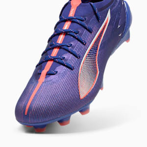 ULTRA 5 ULTIMATE Firm Ground Men's Soccer Cleats, Lapis Lazuli-PUMA White-Sunset Glow, extralarge