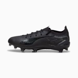 ULTRA 5 ULTIMATE Firm Ground Men's Soccer Cleats, PUMA Black-PUMA Silver-Shadow Gray, extralarge