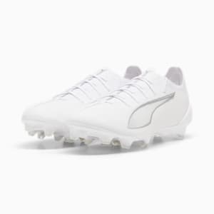 ULTRA 5 ULTIMATE Firm Ground Men's Soccer Cleats, PUMA White-PUMA White, extralarge