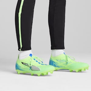 ULTRA 5 PRO Firm Ground/Artifical Ground Men's Soccer Cleats, Fizzy Apple-PUMA White-Bluemazing, extralarge