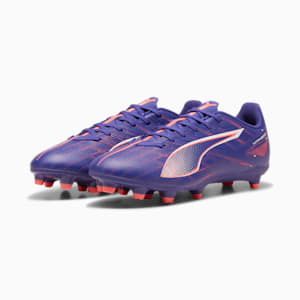 ULTRA 5 PLAY Firm Ground/Artificial Ground Men's Soccer Cleats, Lapis Lazuli-PUMA White-Sunset Glow, extralarge