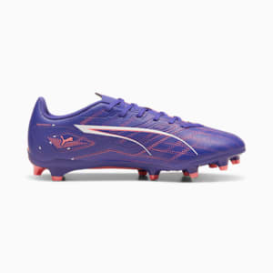 ULTRA 5 PLAY Firm Ground/Artificial Ground Men's Soccer Cleats, Lapis Lazuli-PUMA White-Sunset Glow, extralarge